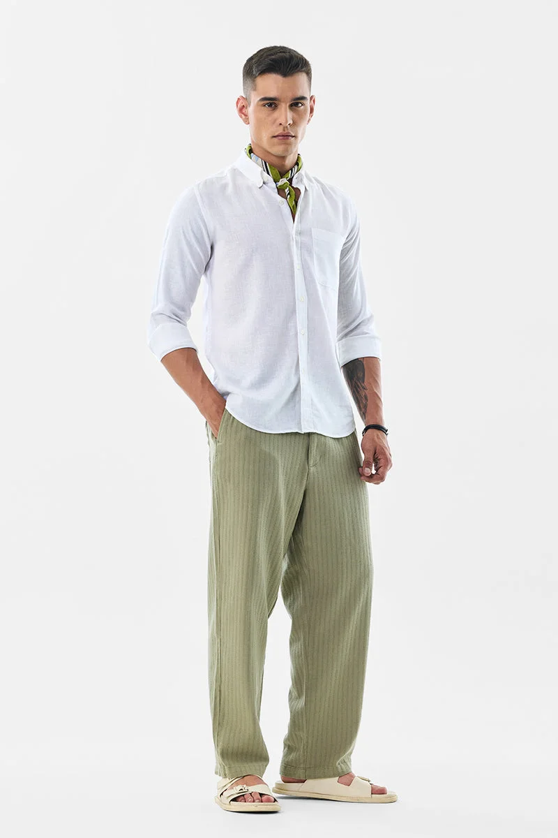 SNITCH بنطلون مخطط بقصة مستقيمة قطن %