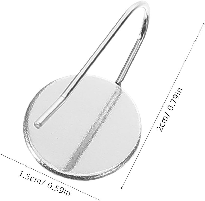 BESTonZON 10Pcs Stainless Steel Ear Hook Bezel Trays Jewelry Making Accessory 10Mm Inner Diameter DIY Earring Pendant Bases for Handmade Craft Supplies - Image 2