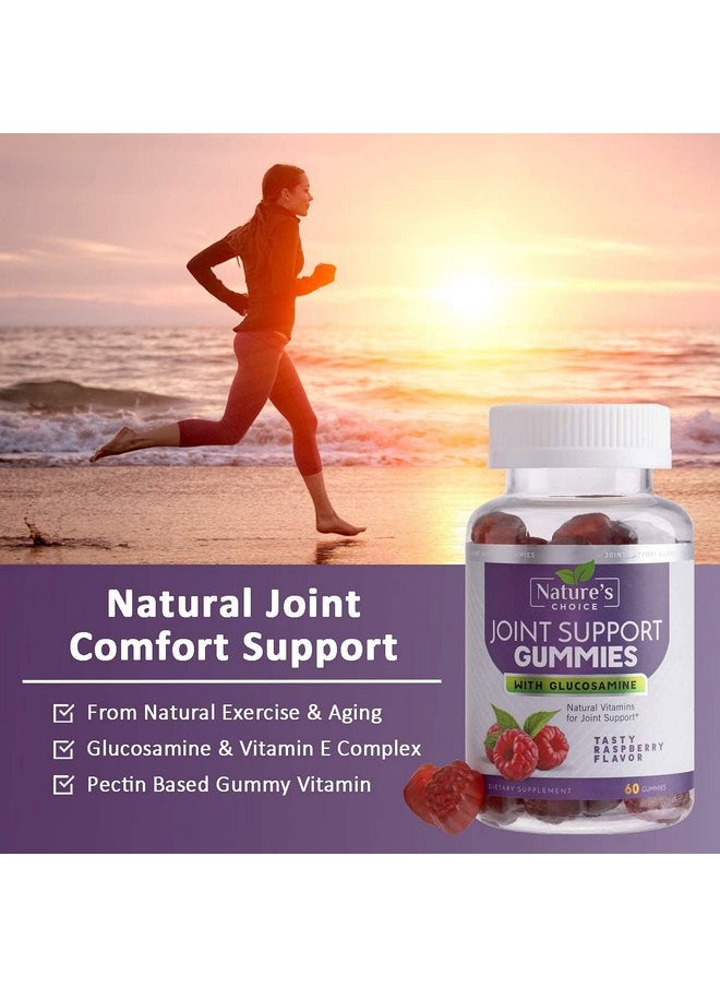 Nature's Choice Glucosamine Gummies Extra Strength Joint Support Gummy With Vitamin E Naturally Assists Cartilage & Flexibility Best Support Chew For Men And Women 60 Gummies  - Image 4