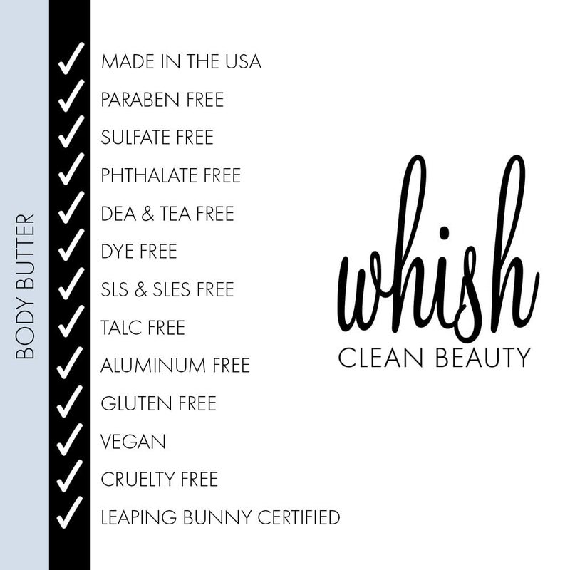 Whish Beauty Body Butter for Women - Moisturizing Body Lotion for Dry Skin - Antioxidant-Rich with Shea Butter, Aloe, & Raspberry Butter - Paraben & Sulfate Free - Pomegranate - 5 fl oz - Image 3