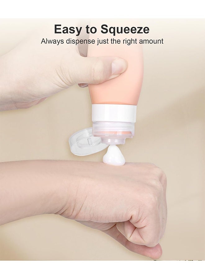 GIFT Travel Bottles for Toiletries, 17 Packs Travel Kit Silicone Travel Containers, Leak Proof Refillable Liquid Travel Essentials - Image 3