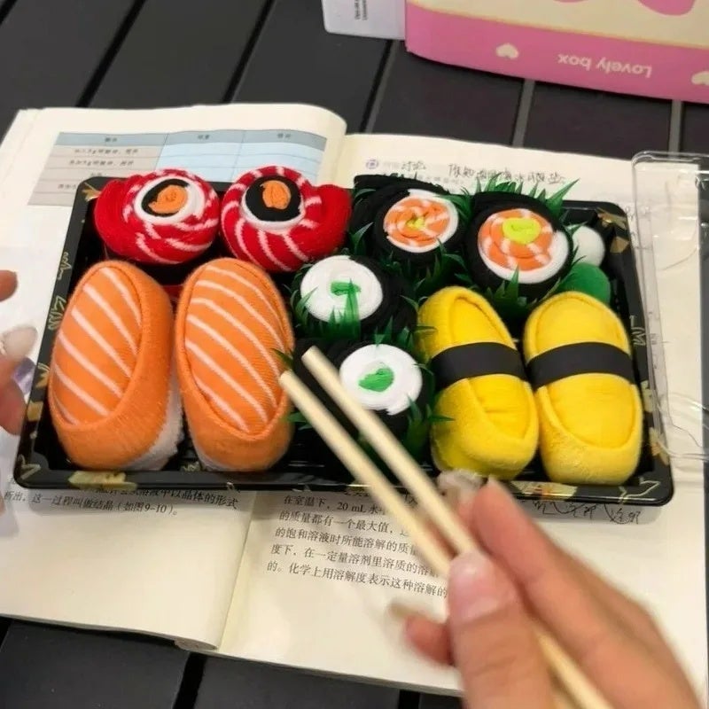 Creative Simulation Sushi Sock Gift Box for Personalized and Fun Christmas and Birthday Gifts for Male and Female Friends - Image 3