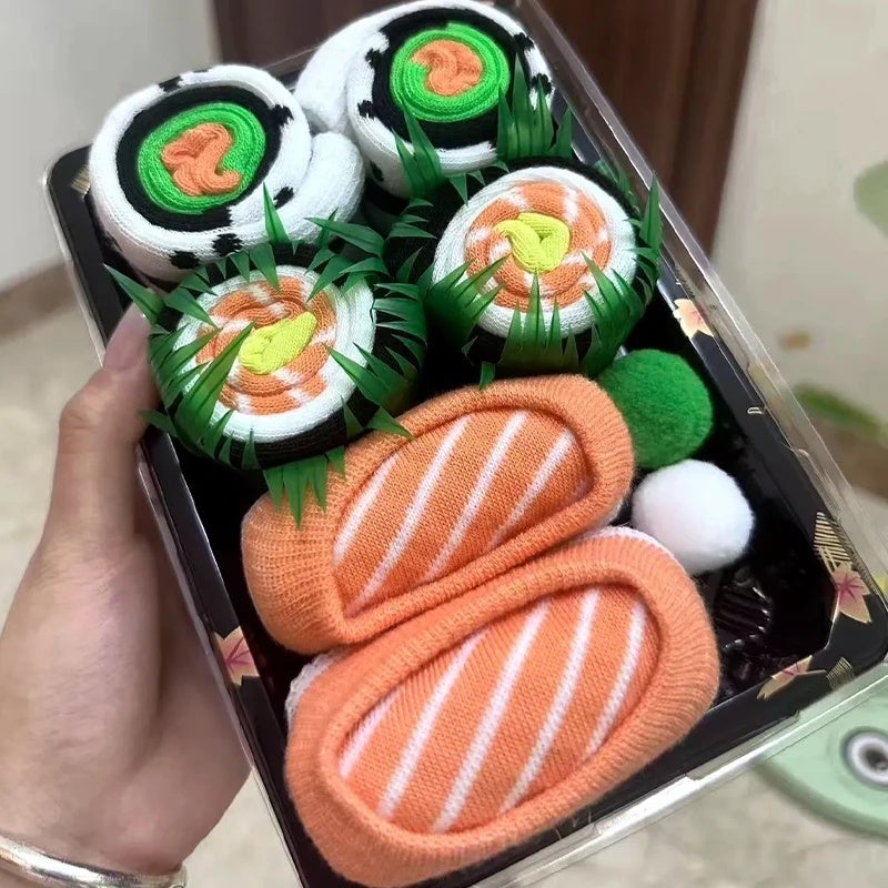 Creative Simulation Sushi Sock Gift Box for Personalized and Fun Christmas and Birthday Gifts for Male and Female Friends - Image 1