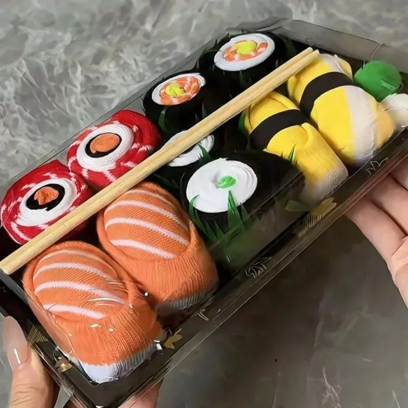 Creative Simulation Sushi Sock Gift Box for Personalized and Fun Christmas and Birthday Gifts for Male and Female Friends - Image 4