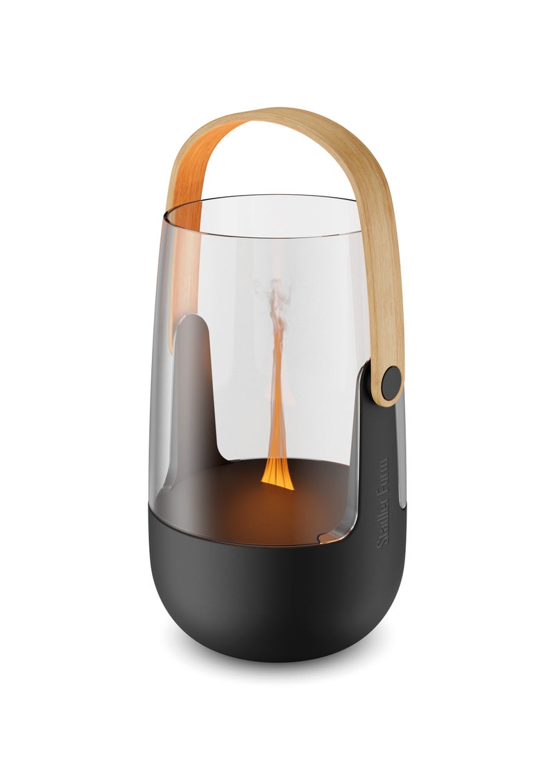 Stadler Swiss Design Aroma Diffuser and Lantern Sophie Little with a Battery Running time of up to 7 Hours Suitable for Indoor and Outdoor use Illuminating and Fragrant with Flame Effect Black with 2 Years Warranty and Local Support  - Image 1