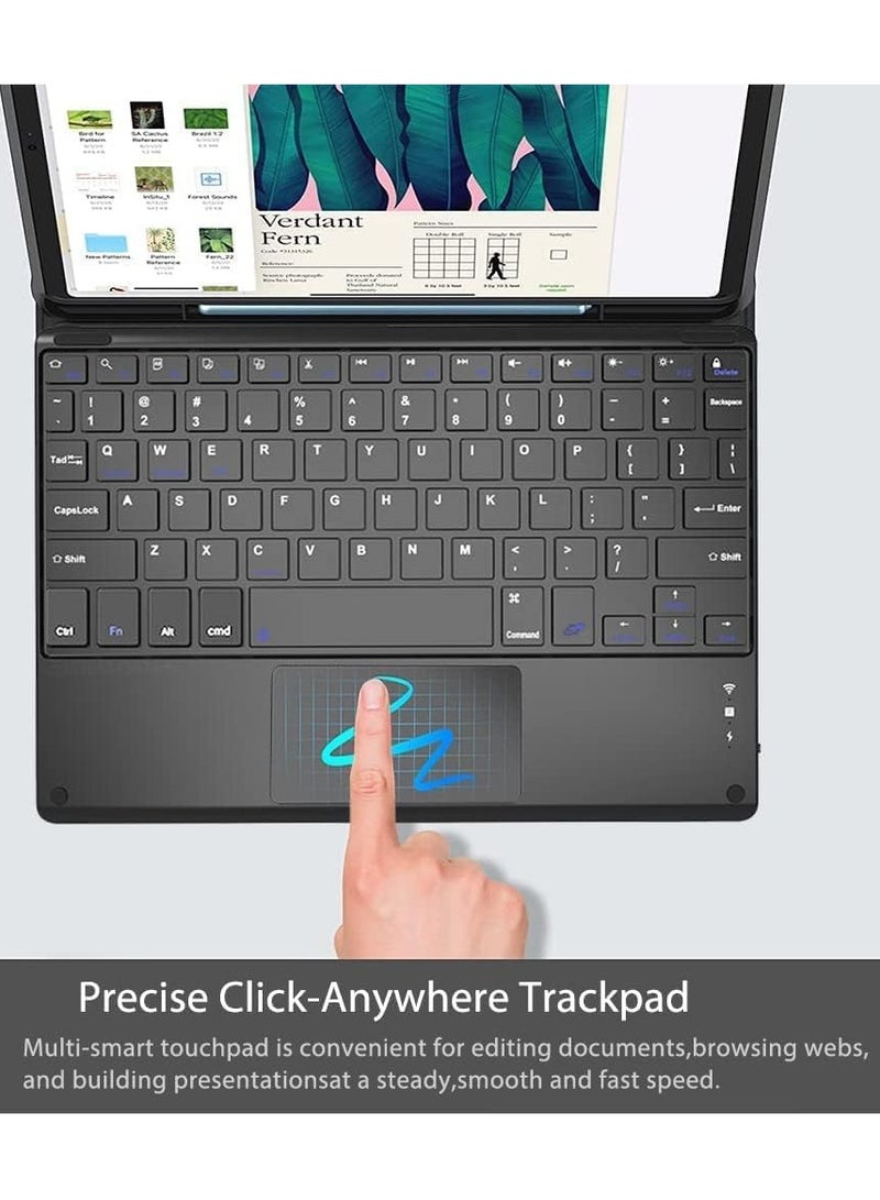 New Keyboard Case for Samsung Galaxy Tab S7 Ultra / S8 Ultra / S9 Ultra / S10 Ultra 14.6" – Detachable Magnetic Keyboard with English/Arabic Layout, Multi-Angle Stand, PU Leather Cover with S-Pen Holder & Auto Sleep/Wake - Image 3