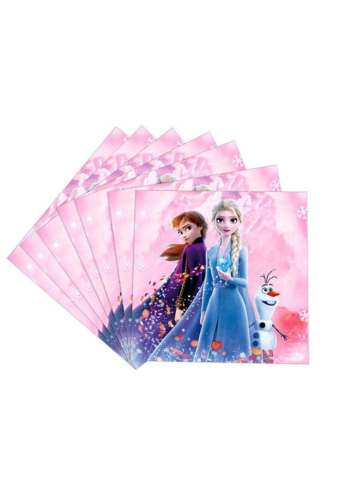 114 Pcs Frozen Elsa Princess Theme BIrthday Party Set Supply Decoration Tableware - Image 5