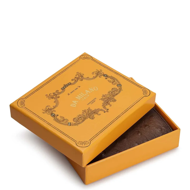 Da Milano Mocha Bifold Vertical Men's Wallet for Men | Best Price UAE