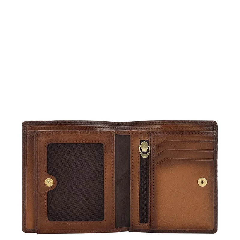 Da Milano Mocha Bifold Vertical Men's Wallet for Men | Best Price UAE