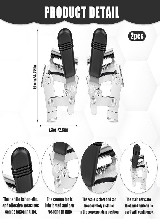 Hariendny Heavy Duty Wheelchair Brakes Wheel Locks, Transport Chair Brake, Drive Wheelchair Parts, Universal Brake Replacement Parts for 7/8" Tubing, Side Mount Bolt on Style(1 Pair) - Image 2