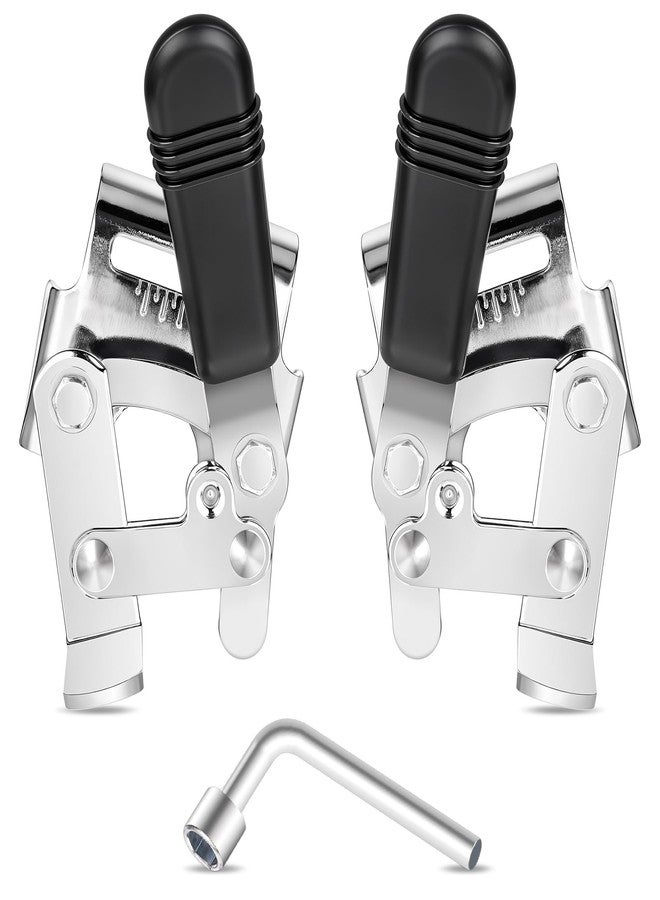 Hariendny Heavy Duty Wheelchair Brakes Wheel Locks, Transport Chair Brake, Drive Wheelchair Parts, Universal Brake Replacement Parts for 7/8" Tubing, Side Mount Bolt on Style(1 Pair) - Image 1
