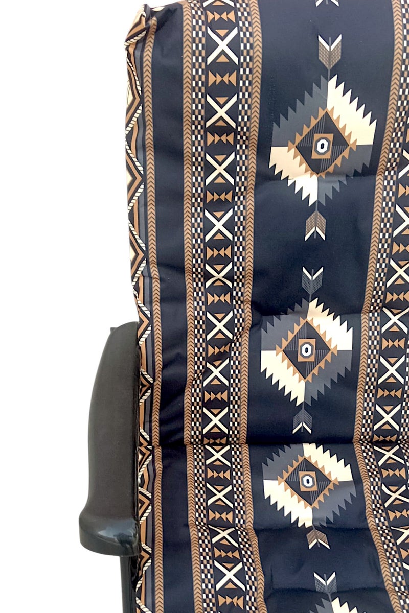 GO2CAMPS Folding Camping Chair with Cusion Premium Quality | Sadu Chair | Beach Chair | Garden Chair | Fishing Chair | Travel Chair | Picnic Chair-Premium Arabic Traditional Sadu Camping Chair â€“ Durable Padded Cotton Cushion Seat with Cozy Armrests â€“ Foldable Majlis Style for Desert Travel, Outdoor Picnics, BBQs & Cultural Gatherings - Image 5