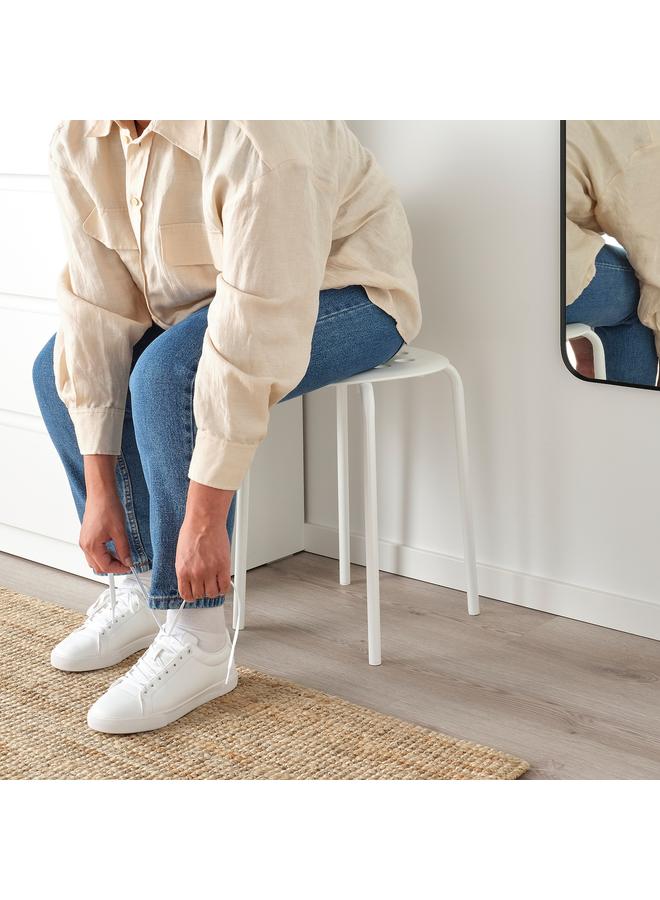 Zaboon Stool, white, 45 cm - Image 4