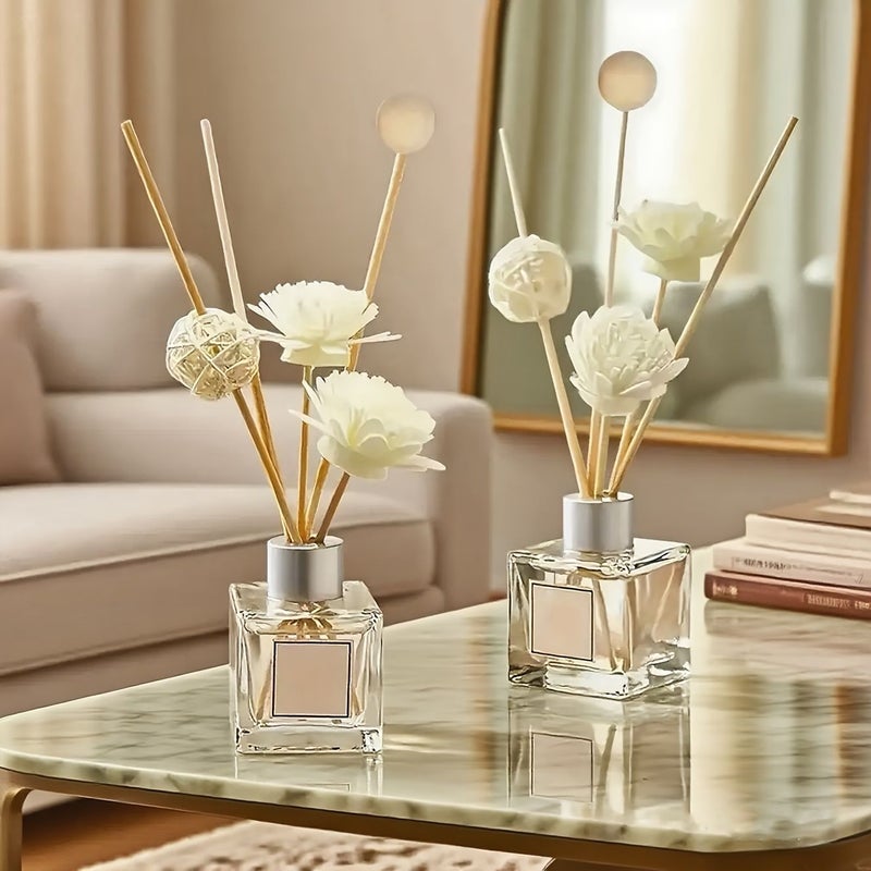 14 Pcs 28 Pcs Aroma Diffuser With Rattan Balls Scented Sticks Floral Beads For Home Decor Dining Room Ambiance Wedding Party Decoration - Image 2