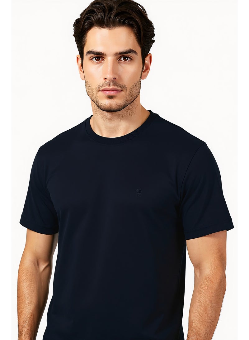 فرنش كونكشن تيشيرت بياقة دائرية بنسيج الفشار - Image 3