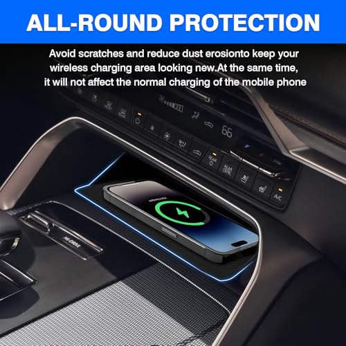 Autorder Wireless Charging Anti-Slip Mat for 2024-2026 Mazda CX-90 CX90/2025-2026 CX-70 CX70 Accessories Anti-Dust Center Console Protective Pad Silicone Wireless Charging Pad for CX90 CX70 - Image 3