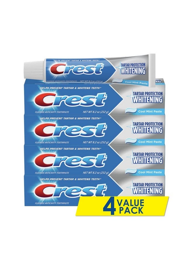 Crest Rest Tartar Protection Whitening Cool Mint Flavor Toothpaste 8.2 Oz (Pack Of 4) - Image 1