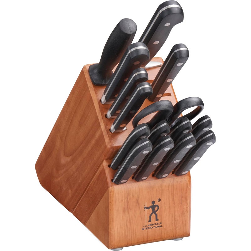 HENCKELS HENCKELS Classic Razor-Sharp 16-Piece Knife Block Set, Chef Knife, Bread Knife, German Engineered Informed by 100+ Years of Mastery  - Image 1