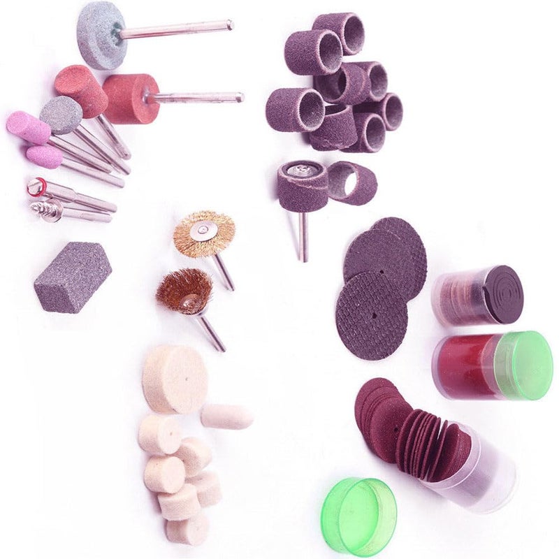 Diy Crafts 12485 India 302707168855 43832 Inch Rubber Mandrel Sand Drum Holder 3mm Shank for Dremel Rotary Tool, Multicolor, 10 Piece - Image 1