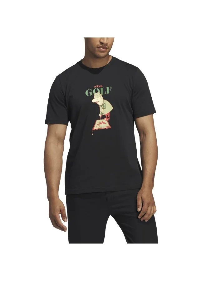 adidas Originals Adidas Chip Greens Tee Black Golf T-Shirts For Men S