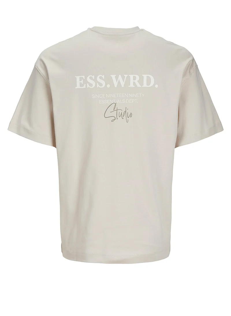 جاك اند جونز Jjeurban Studio Crew Neck T-Shirt