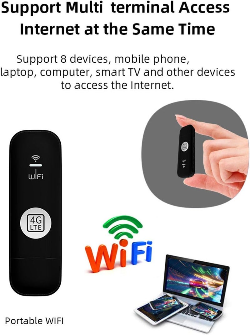 klarako USB WiFi Adapter 150Mbps High Speed Slot Router Network Card Dongle 10-User Capacity Europe WPA/WPA2 Secure PlugIn Adaptor Computer Networking Card Wireless Experience for - Image 2