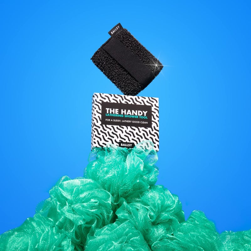 Ballsy Handy Shower Tool - Sponge for Generating Extra Suds, with Gently Exfoliating Design - Image 4