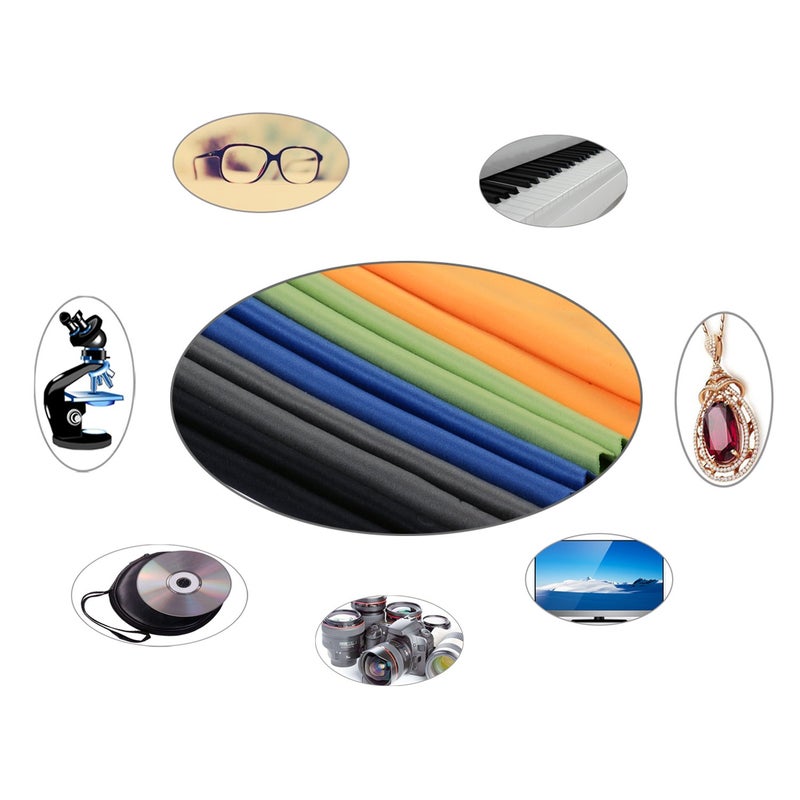 ColorYourLife 10-Pack Microfiber Cleaning Cloths for Smart Phones, Laptops, Tablets, Lenses, LCD Monitor, TV, Camera, Glasses, Optics etc in Retail Packaging - Image 5