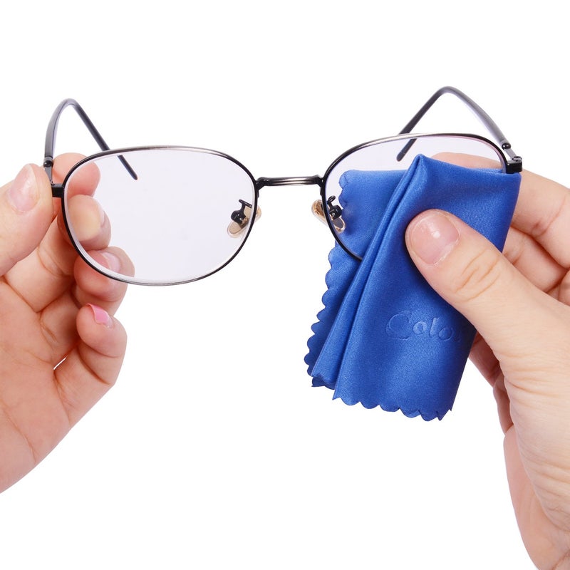 ColorYourLife 10-Pack Microfiber Cleaning Cloths for Smart Phones, Laptops, Tablets, Lenses, LCD Monitor, TV, Camera, Glasses, Optics etc in Retail Packaging - Image 3