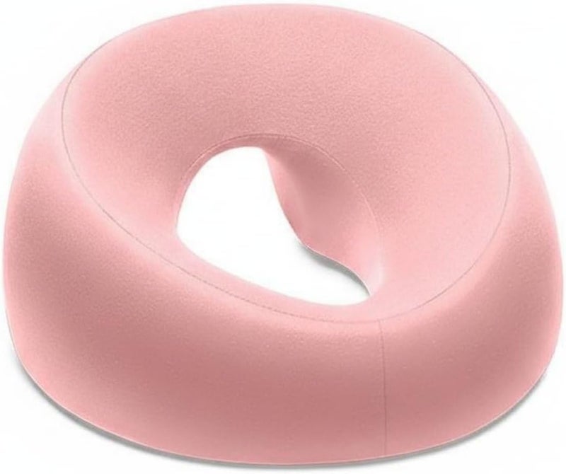 predolo Massage Table Face Pillow Breathable Memory Foam Face Cradle Portable Headrest Cushion for Beauty Salon, Pink, Standard - Image 1