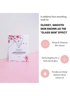 Snow Fox Skin Care Snow Fox Japanese Cherry Blossom & White Tea Smoothing Mask 1 Pack Skin Texture Enhancing For Smooth Bright And Glossy Skinglass Skin  - Image 3