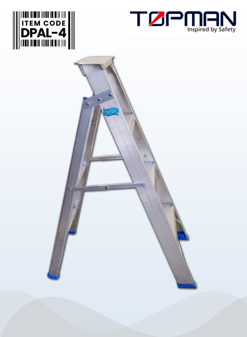 TOPMAN Dual Purpose Aluminium Ladder 4 Steps - Image 2