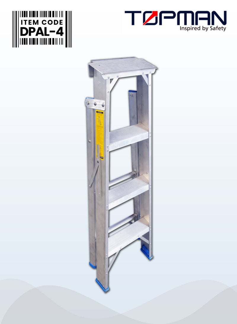 TOPMAN Dual Purpose Aluminium Ladder 4 Steps - Image 3
