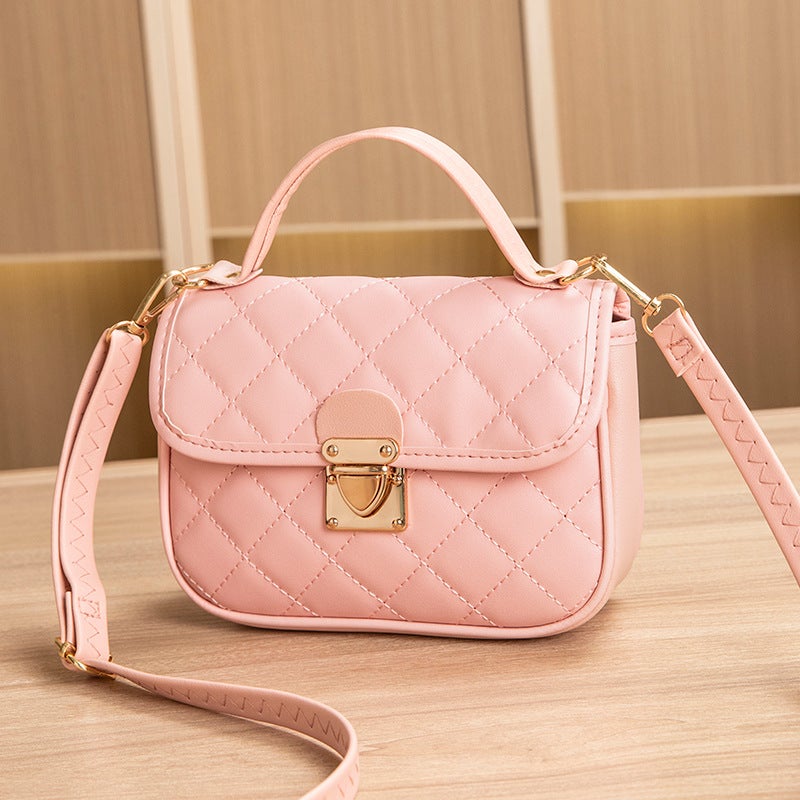 Trendy Women'S Bags Fashion Textured Versatile Crossbody Bag Fashion Retro Quilted Small Square Bag For Women - Image 1