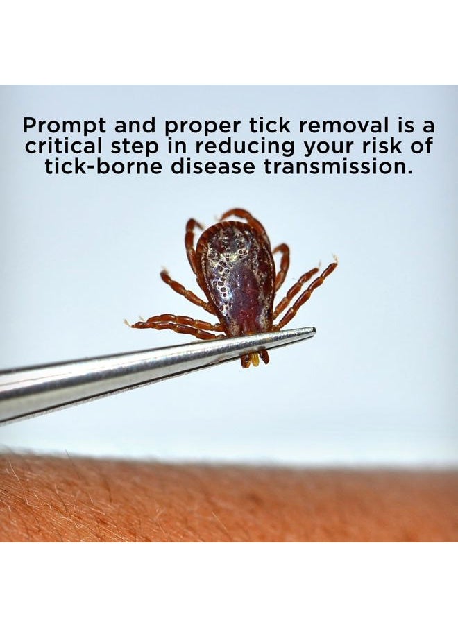 BUG BITE THING - Tick Remover Tool for People & Pets, Patented Two Sided Stainless Steel Design with Fine Tipped Tweezers, Formerly Known as TickEase - Image 1