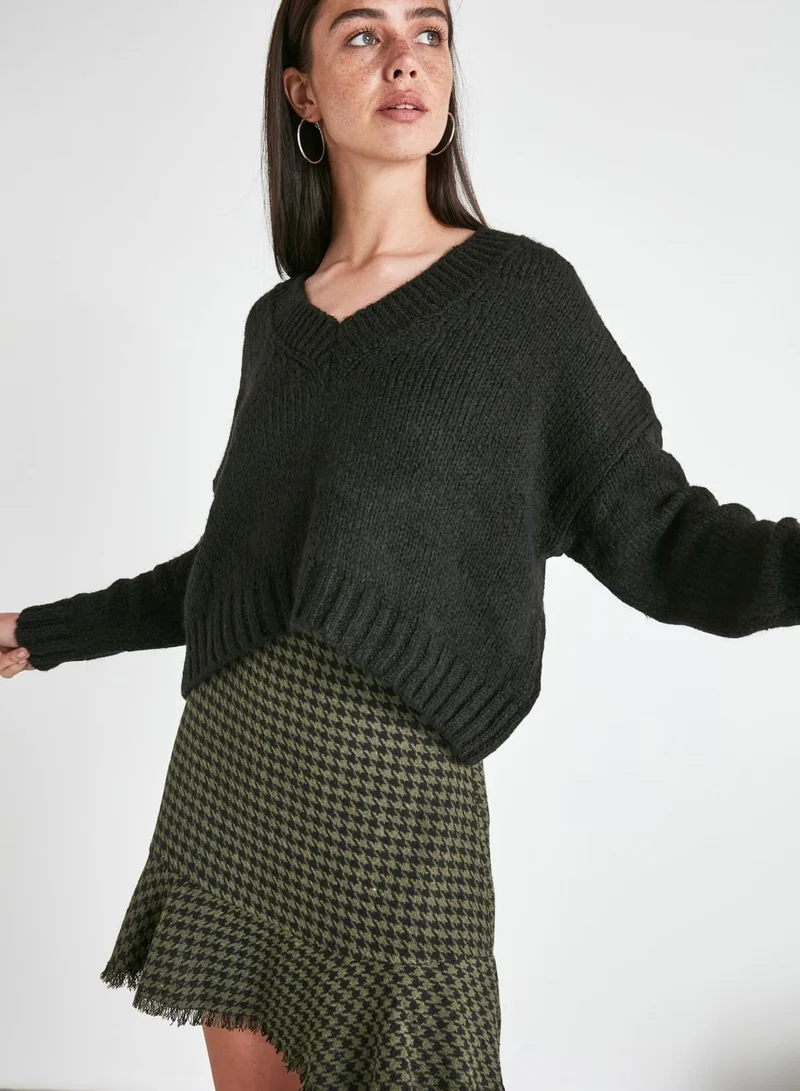 trendyol Ruffle Detail Mini Skirt