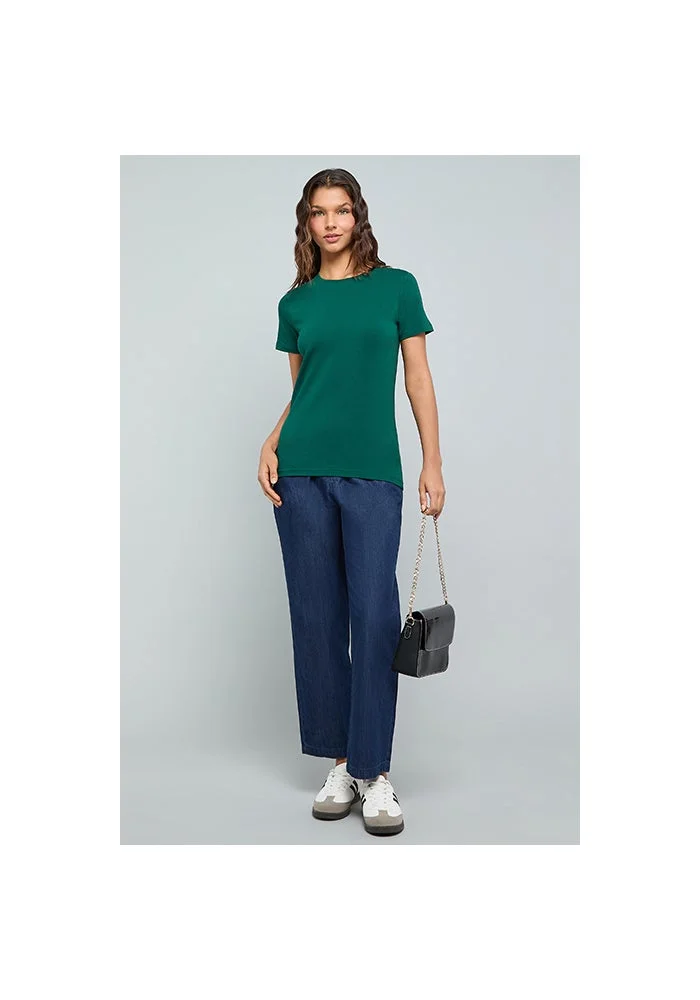 R&b Solid T-Shirt With Crew Neck and Short Sleeves