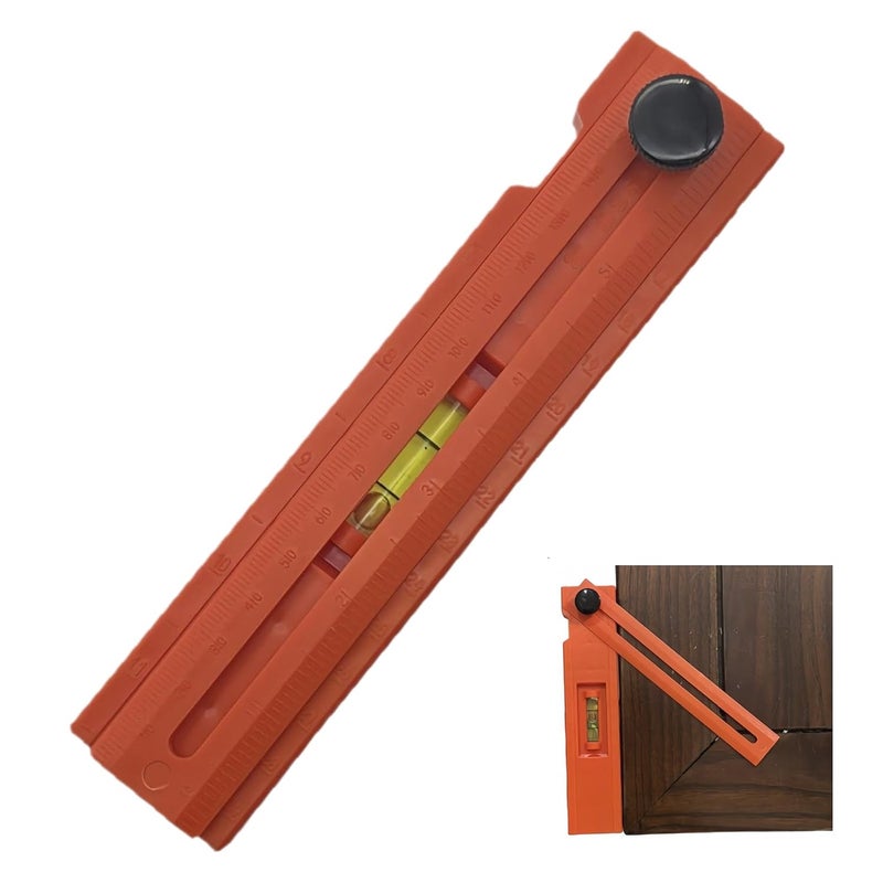مقياس منزلق دقيق على شكل حرف T مع مسطرة مترية وإمبراطورية لأعمال النجارة والبناء - Image 2