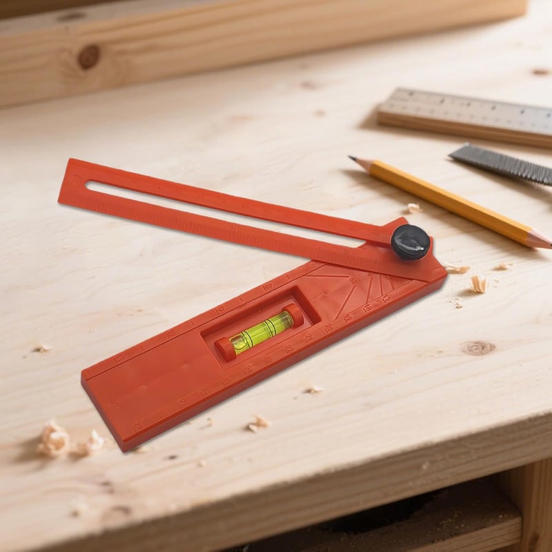 مقياس منزلق دقيق على شكل حرف T مع مسطرة مترية وإمبراطورية لأعمال النجارة والبناء - Image 4