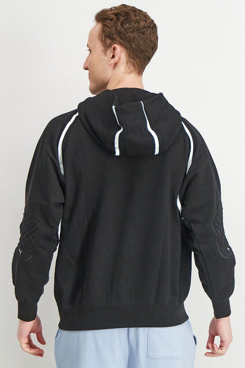 PUMA Puma x Pronounce Men Hooded Long Sleeve Graphic Print Sweatshirt, Black  - Image 3