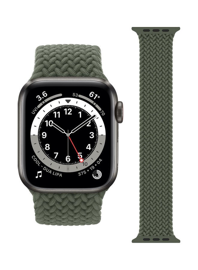 Perfii Braided Solo Band for Apple Watch Green - Image 1