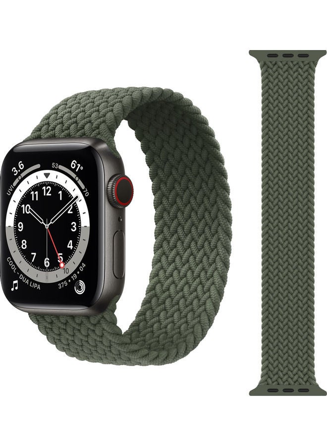 Perfii Braided Solo Band for Apple Watch Green - Image 2