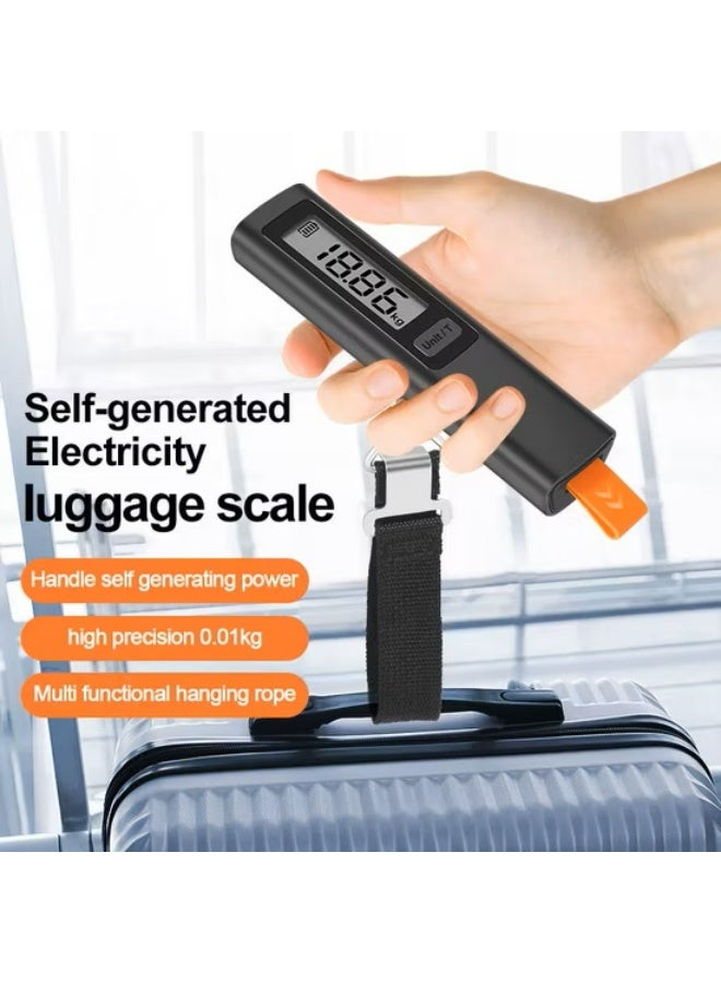 Battery-Free Self Powered Digital Luggage Scale Pro HYE1510, 50kg Portable Travel Baggage Weighing Scale, High Precision LCD Display, No Battery Required, Lightweight Suitcase Weight Scale - Image 4