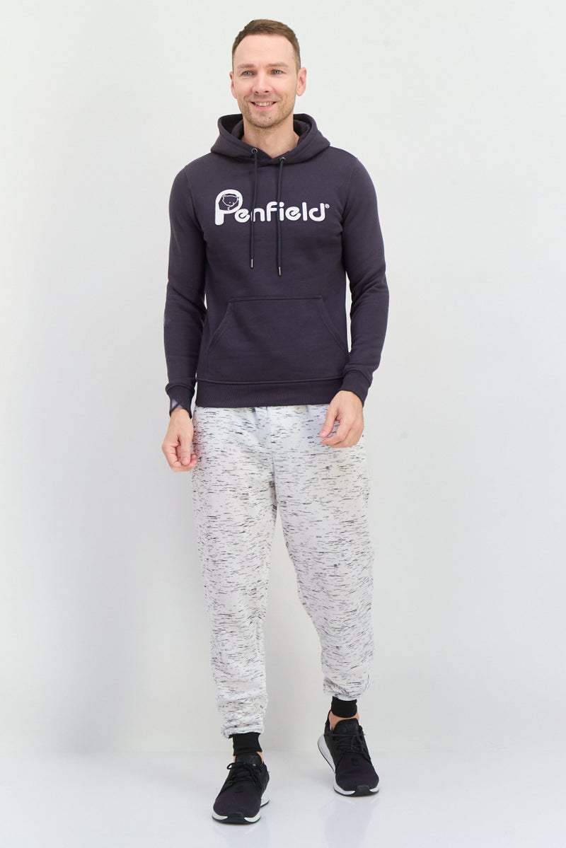 Penfield Men Hooded Brand Logo Long Sleeves Hoodies, Dark Grey - Image 3
