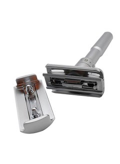 WAOKN Safety Razor with Zinc Alloy Handle, Zero Waste Reusable Razor for Men, Metal Handle Safety Razor with Weighted Handle and 5 Double Edge Razor Blade, Perfect for Coarse Beard  - Image 4