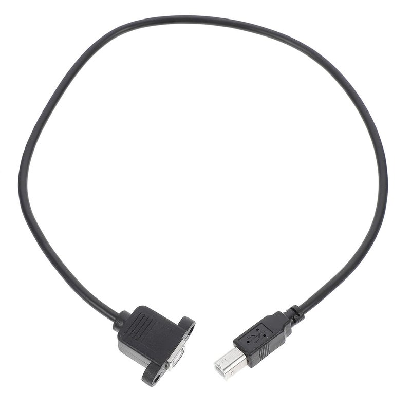 كابل تمديد طابعة من نوع USB 2.0 بزاوية قائمة، من ذكر إلى أنثى، بطول 50 سم، لأجهزة الماسح الضوئي وملحقات الكمبيوتر - Image 1