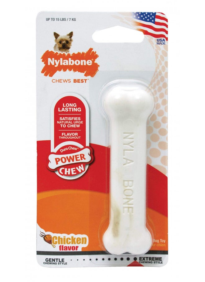 Nylabone Power Chew Flavored Durable Chew Toy for Dogs Chicken X-Small/Petite (1 Count) - pzsku/ZB854F162A5E81D601291Z/45/_/1731077947/9ff32c11-9829-4792-b033-2560af16e6b7