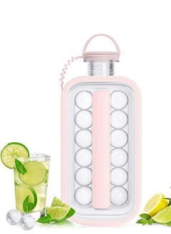 Y&D Ice Cube Trays 2 in 1 Portable Ball Maker Kettle With 17 Grids Flat Body Lid Cooling Pop/Cube Molds For Hockey,Cocktail,Coffee,Whiskey,Champagne,Beer,Juice,Water  - Image 1
