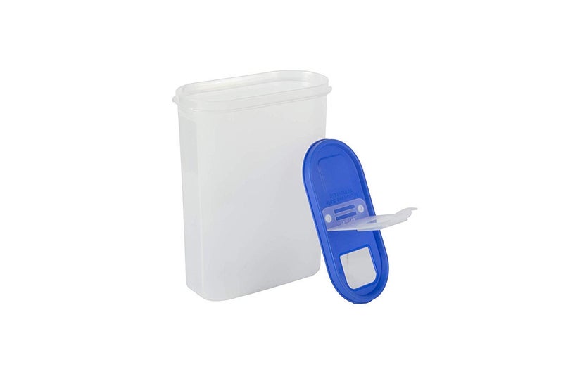 Cutting EDGE Fliptop BPAFree Kitchen Storage Container and Dispenser Set for Rice Dal Atta Flour Cereals Snacks Stackable 2400ml 10 Cup80 Oz Peppy Blue Set of 6 - Image 4