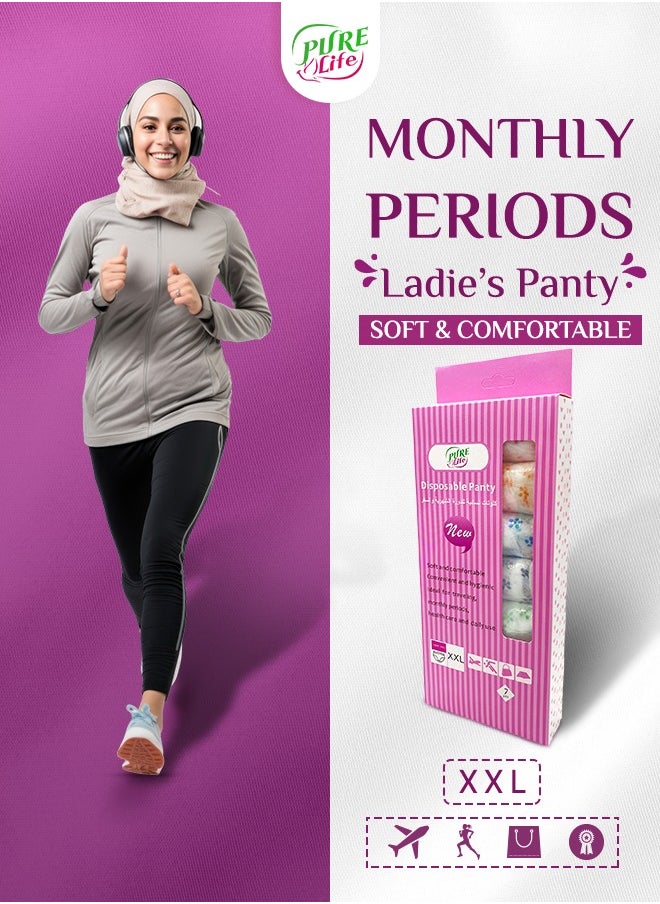 purelife Pure Life Disposable Panty 2XL – Soft, Comfortable, and Secure Disposable Underwear for Women  - Image 3